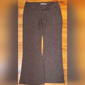 Brown Textured Pants